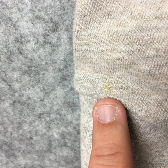 GAP Quarter Zip Pullover L Mens Sweater Gray Heathered Casual Long Sleeve Cotton - Picture 4 of 10